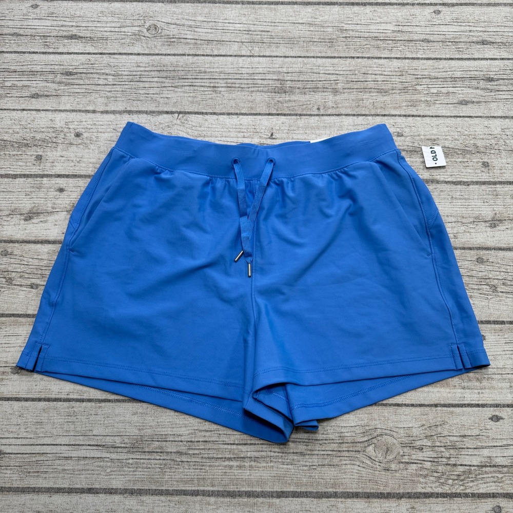Old Navy Shorts Women's Medium Blue High Rise Sportswear Athletic Gym Training